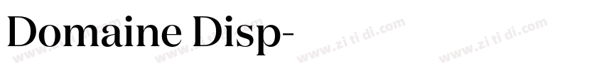 Domaine Disp字体转换